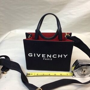 Givenchy Black Handbag with Red Interior